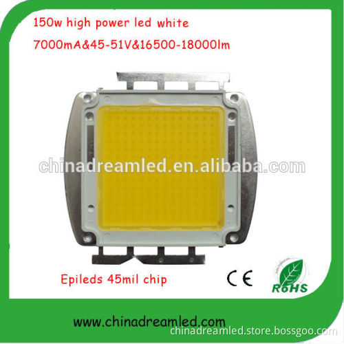 150w white led flood light cob led chip 37x37mm emitting area 3500mA 48-50V